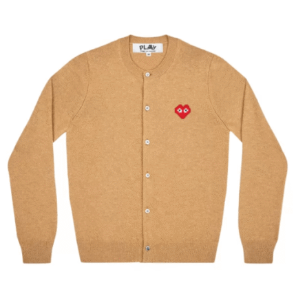 Cardigan pour femme Play Invader Emblem (Beige)