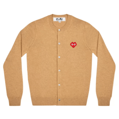 Cardigan pour femme Play Invader Emblem (Beige)