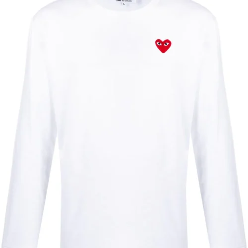 Comme Des Garçons Long Sleeve Play Hearts