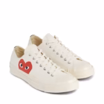 Comme Des Garcons Play x Converse Chuck 70 Low White – Image 2