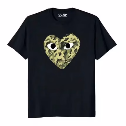 Comme des Garcons Heart Camo Tee
