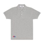 Jouer au Polo Red Invader Heart & Blue Emblem (Gris)