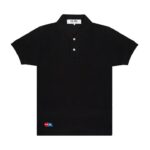 Jouez au Polo Red Invader Heart & Blue Emblem (Noir)