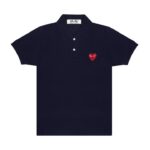 PLAY POLO EMBLÈME ROUGE (MARINE)