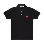 PLAY POLO EMBLÈME ROUGE (NOIR)