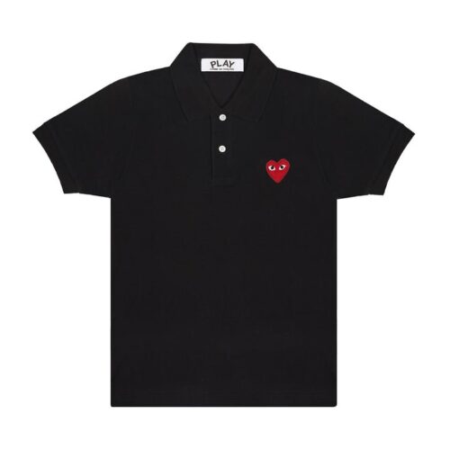 PLAY POLO EMBLÈME ROUGE (NOIR)