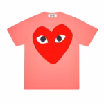 Play – T-shirt avec logo cœur lumineux – (Rose)