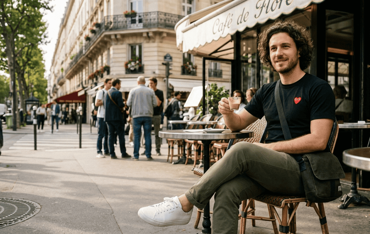t-shirt logo cœur streetwear